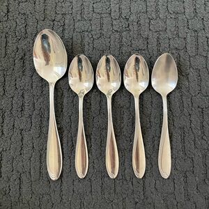 Oneida CAMBER CRESTA Windswept Scroll Stainless Flatware - Choice Spoons (5)